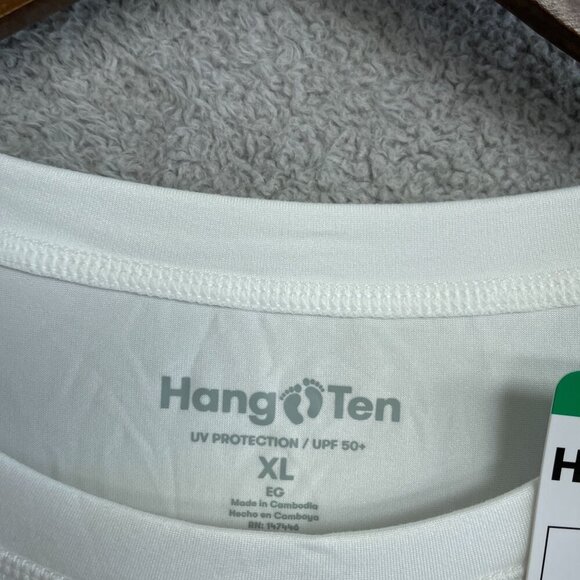 NEW Hang Ten Men's XL White Long Sleeve Shirt UPF 50+ Quick Dry - Picture 4 of 9